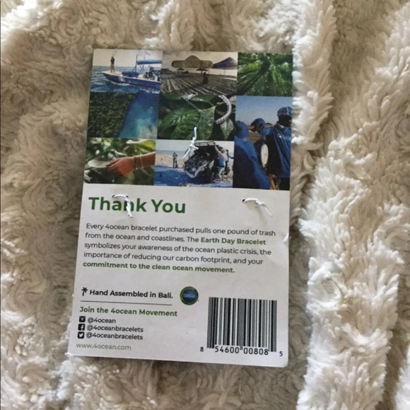 4OCEAN Bracelet "Earth Day" NEW Pura Vida - Picture 4 of 4